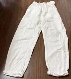 ZARA レディース テーパードホワイトデニム ジーンズ