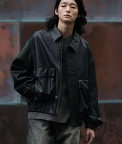 WYM LIDNM ARTIFICIAL GRAIN BLOUSON