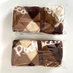 POCHACCO チェック柄ブランケット 2個セット 新品未使用