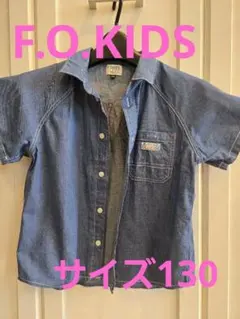 F.O.KIDS 半袖シャツ 130サイズ NEW YORK刺繍