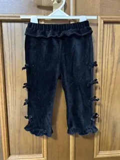 【極美品】サイド リボンコーデュロイパンツ　90cm