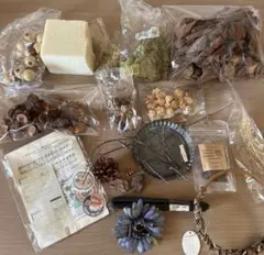 送料込み　ドライフラワーと素材セット