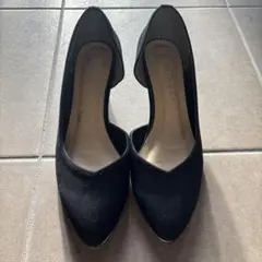 ブラックヒール　23.0cm