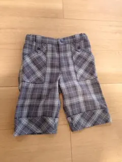 COMME CA ISM 110cm　ハーフパンツ　チェック柄