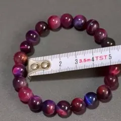 幻想的な 星空タイガーアイ ブレスレット 約8mm 珠