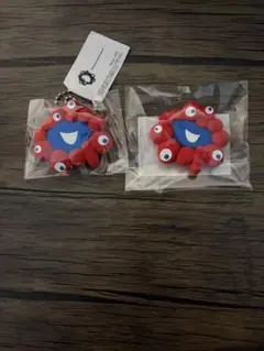 か*り様 関西万博 ミャクミャク ラバー 立体顔 キーホルダー ボールチェーンと