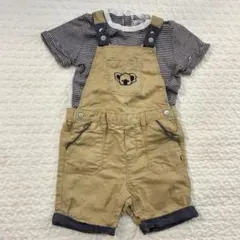 obaibi プチバトー　80サイズ　サロペット　Tシャツのサムネイル