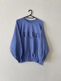 90'sヴィンテージ ELLE PARIS ラグランスリーブ ロゴスウェット