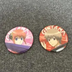 銀魂 缶バッジ 沖田総悟 神楽