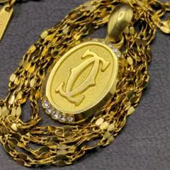美品 Cartier ストーン ロゴ ネックレス カルティエ 7のサムネイル