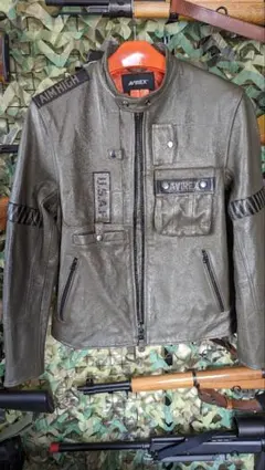 AVIREX　RIDER　シングル　レザージャケット
