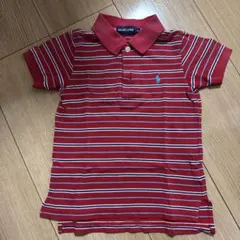 Ralph Lauren 赤 ストライプ ポロシャツ 90サイズ