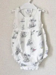 【未使用】　baby gap ロンパース　70cm クマ
