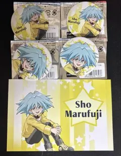 遊戯王GX 丸藤翔 缶バッジ 特典ポストカード eeo 5点セット