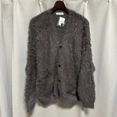 y053102FREAK’S STORE フェザーヤーンカーディガンLグレージュ