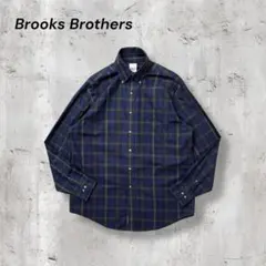 Brooks Brothersチェックシャツボタンダウンタータンチェック長袖XL