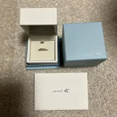 Canal ４℃ K10ピンクゴールド リボン　ピンキーリング