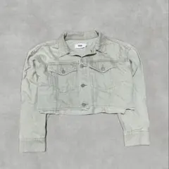 【AZUL by moussy】クロップド丈 デニムジャケット