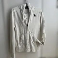 Abercrombie & Fitch ホワイトパーカー M