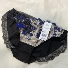 Wing レシアージュ　ショーツ Lサイズ ブラック 花柄刺繍のサムネイル