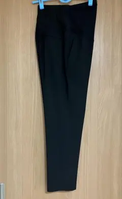 【クリーニング済/裾上げ済159cm】UNIQLO マタニティパンツ　ブラック