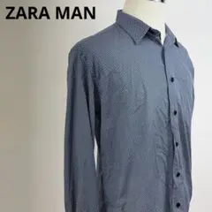 ZARA MAN ザラマン シャツ ドット メンズ XL スリムフィット 長袖