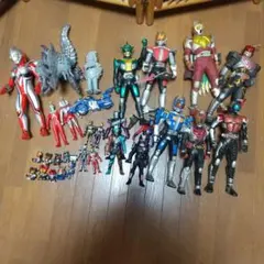 ウルトラマン・仮面ライダー ソフビまとめ売り ジャンク
