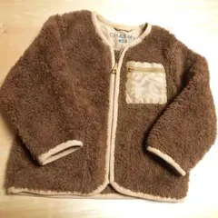 CHARMY ジャケット SIZE100　 茶色　両側ポケット　ファスナ－