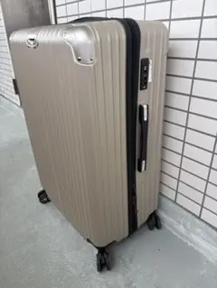 【ジャンク】VARNICゴールドスーツケースキャリーバックキャリーケース98L