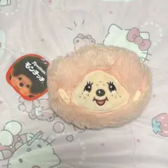 モンチッチ フェイスポーチ ピンク