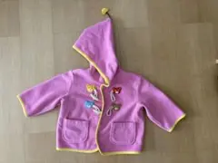 ミキハウスフリースジャケット ピンク フード付き