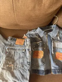 Levi's リメイクデニムジャケットとパンツセット