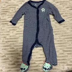 カーターズ　ストライプロンパース モンスター 70cm
