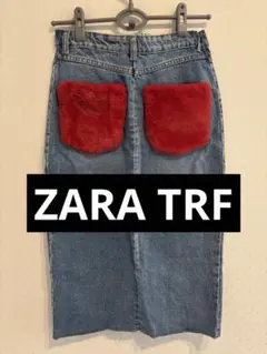ZARA TRF デニムスカート ファーポケット付き XS