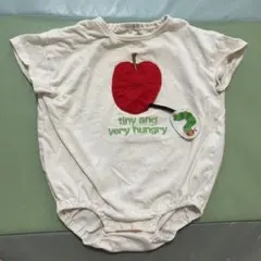 ロンパース　バースデイ　80 はらぺこあおむし　エリックカール　綿100%