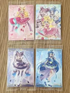 プリキュアカードウエハース 11 キミとアイドルプリキュア 4種 ウエハース