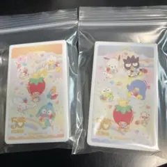 サンリオいちご新聞ラブレッツケース2個レアシールシールポムポムプリンポチャッコ