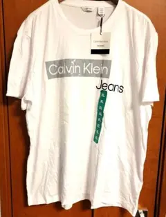 新品　Calvin Klein ロゴTシャツ XLサイズ　タグ付　1点のみ