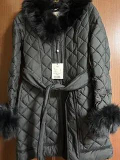 Radyレディフォックスファーキルティングダウンコートブラック新品未使用タグ付き