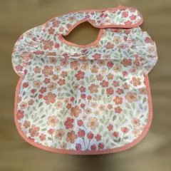 花柄 防水 お食事エプロン 幼児用