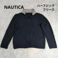NAUTICA ノーティカ ハーフジップ フリース L ネイビー レッド
