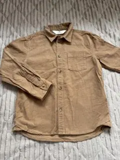 美品 H&M コーデュロイ長袖シャツ