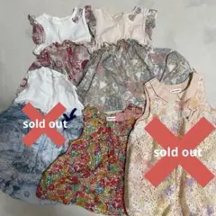 SENSE OF WONDER ノースリーブワンピース 4点セット 80