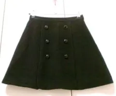 EDIT COLOGNE★台形スカート★ミニスカート★黒・ブラック★3(M)