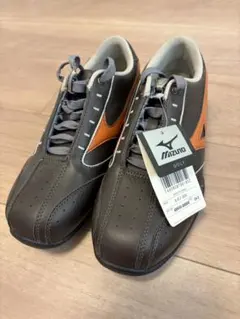 Mizuno ゴルフシューズ 24.0cm ブラウン/オレンジ