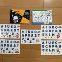 ドラえもん　スケッチブック　マルマンコラボ　ステッカー　シール絵世界物語　7点