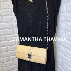 美品☆SAMANTHA THAVASA ベージュショルダーバッグ