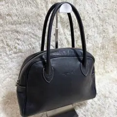 【美品】 アニエスベー ボヤージュ ミニボストンバッグ オールレザー 内側総柄