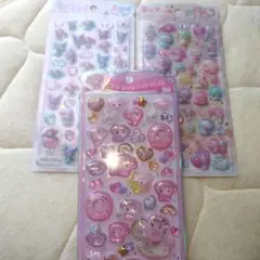 うるちゅる　ポップ　シール　マイメロディ　クロミ　キティちゃん　キキララ