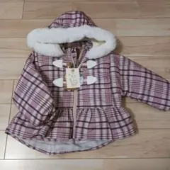 チェック柄フレアシルエットジャケット 95cm